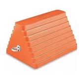 2ct Uline Rubber Wheel Chocks 9.75x8x6in