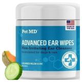 100ct Pet MD Otic Ear Clean Wipes