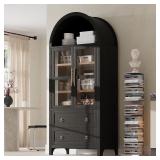 71' Tall Arched Pantry Cabinet, 2 Doors, 2 Drawers