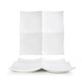 4pk Front of the House Origami Plate 10in