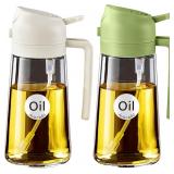 2pc Black Glass Oil Sprayer Set 16oz YARRAMATE