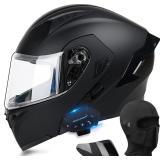 XL Bluetooth Motorcycle Helmet w/Dual Visor