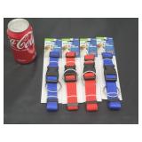 Large Adjustable Dog Collar, Petking, Red/Blue