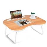 15x23in Lap Desk for Laptop Bed Tray w/Cup Holder