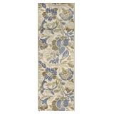 2.7x8ft Area Rug Beige Roselyn Collection