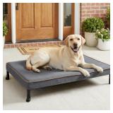 Chew Proof Elevated Dog Bed w/Cover 41x27in