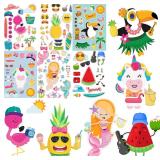 3pk Summer Set Stickers for Kids 36pg/ea