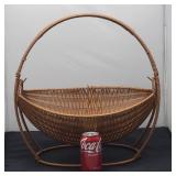 Woven Rocking Fruit Basket 19x19x14in
