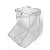 Clear Acrylic Wall-Mount Dispenser Bin