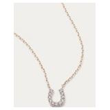 Lucky Horseshoe Necklace, Sterling Silver