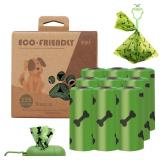 135ct Dog Poop Bags w/Leash Dispenser 13x9in