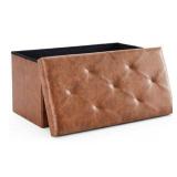 30-Inch Foldable Ottoman with Storage