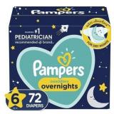 72ct Pampers Swaddlers Overnight Size 6