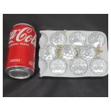 9pc Glass Decorative Ornaments
