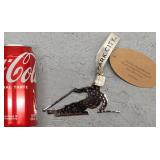 2pk Hammered Small Skier Park City Ornament