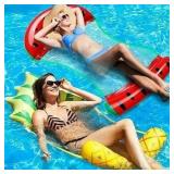 2ct Inflatable Pool Hammock Lounge