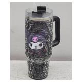 40oz Kuromi Glitter Tumbler w/ Straw