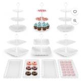10pc TINANA Cake & Cupcake Stand Set