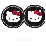 2pk Hello Kitty Cup Coasters Silicone Black