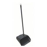 2pk Long Handled Dust Pan Black GRAINGER