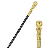 3ft Gold Pimp Cane w/18in Dagger