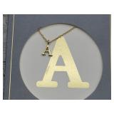 A - Gold Plated Necklace