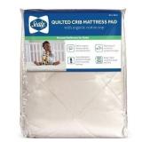 Sealy Quilted Crib Mattress Pad Organic Top