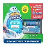 30ct Rainshower Toilet Gel Stamp Scrubbing Bubbles