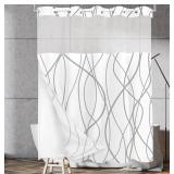 Tititex No Hooks Shower Curtain 71x71