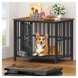 31in Dog Crate Furniture, End Table