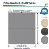 5x6ft Foldable Sun Shade Curtain Windscreen