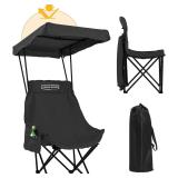 Portable Camping Chair with Canopy Young Wood