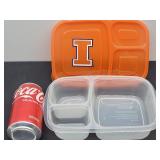 12pk Lunch Container 3-Compartment 9x6  Heavy Duty