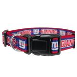 LG Satin Dog Collar Pets First NY Giants