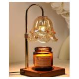 Flower Candle Warmer Lamp with Timer Gold