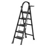 5-Step Aluminum Folding Step Ladder