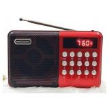 Fire Turtle Pocket Blast FM Radio Red