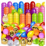 2024 ct Easter Eggs 2.3' Plastic, 24 Golden Eggs