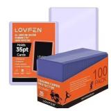 3x4in Top Loader Card Holders LOVFEN 100ct
