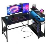 52in Gaming Desk with LED Lights Bestier