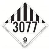 25pk LABELMASTER DGG Placard 3077 Vinyl