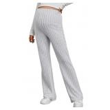 Med Maternity Adjustable Ribbed Knit Sweatpants