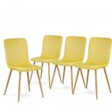 4ct Ivinta Velvet Dining Chair 21.5x15.7x34.3in