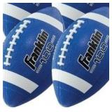 2pk Franklin Grip Rite 100 Junior Football 10x6in