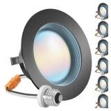 6pk Sunco Four Inch LED Can Lights 2700-5000K