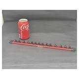 16in Magnetic Socket Organizer Rail 3/8in