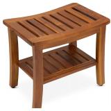 Teak Shower Bench 21x14x18.1in