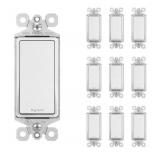 10ct Legrand Radiant 15A 120V Single-Pole Switch