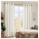 2pc Sage Green Floral Curtains, 96in