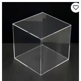 2pc Clear Plexiglass Storage Box 8x8in
